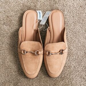 //SOLD// NEW Old Navy Faux Leather Suede Loafer Mules Size 8